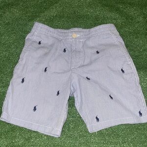 Boys NWOT Polo Ralph Lauren monogram embroidered Logo Allover shorts